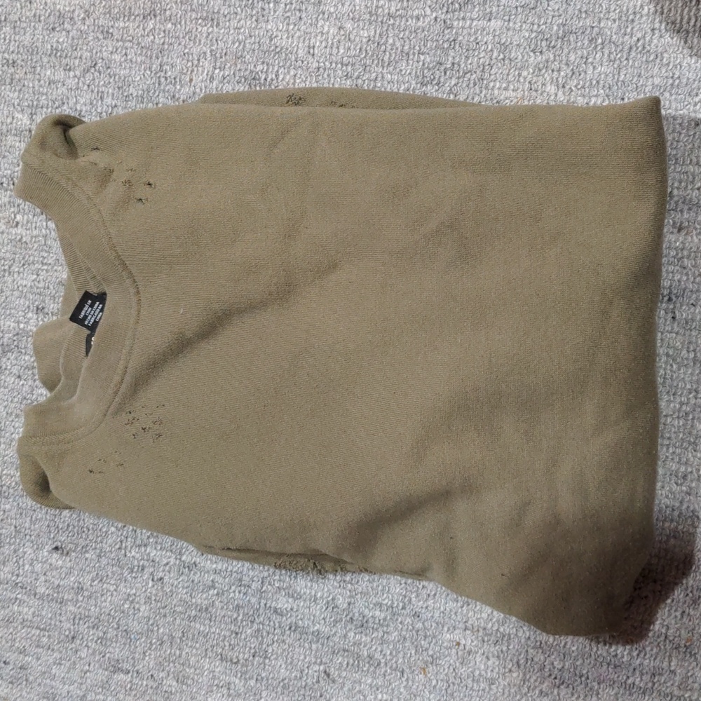 Forever 21 men's distressed sweatshirt, unisex, da, as is